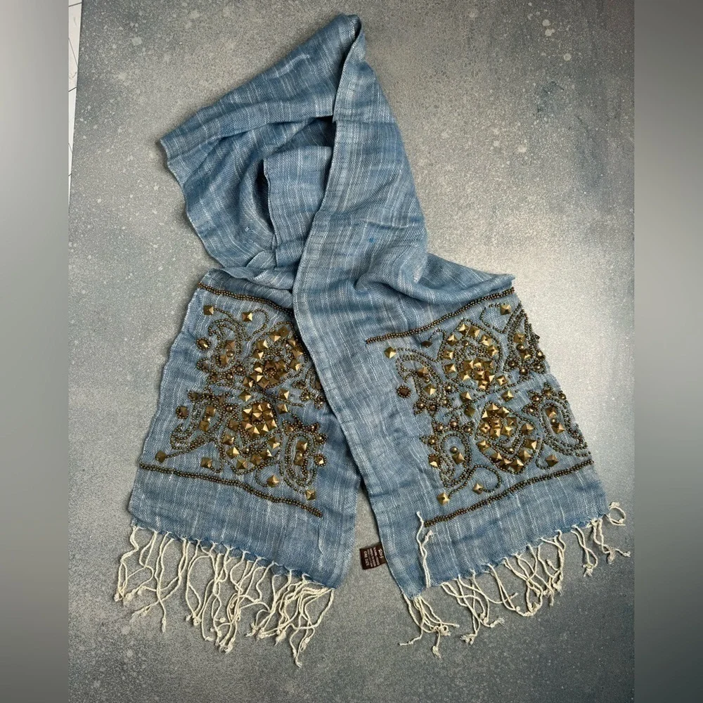 Raj Scarf - Made in India, 100% Cotton with Accents